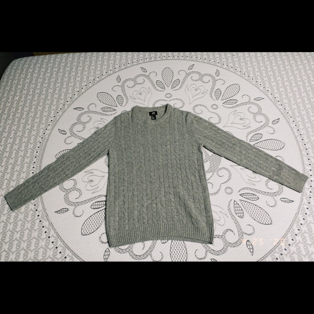 light grey long sleeve
